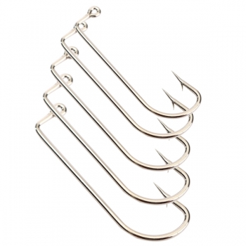 ZANLURE 100Pcs Jig große Angelhaken einzigen Angelhaken Angelgerät 5 Größe