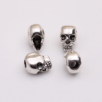 10pcs tibetanische silberne Schädel Korne DIY Paracord Armband Schmucksache Entdeckungen