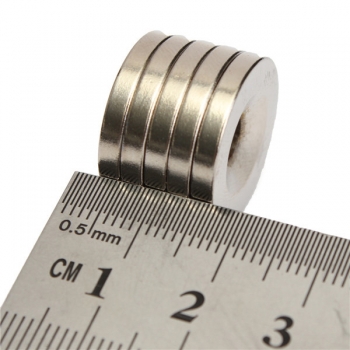 5pcs N50 20x3mm Starke Runde Vorlege Ring Magnete 5mm Loch Rare Earth Neodym Magnet
