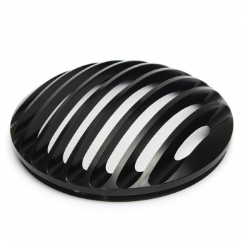 6inch Motorrad Einschuss Halogen Scheinwerfer Grill Cover Black CNC Aluminum Für Harley