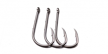 ZANLURE 100pcs Fischerei-Haken-Vorrichtungs-großer Haken-hoher Kohlenstoff-Stahl Baitholder