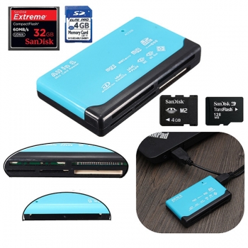 Portable USB 2.0 Anschlüsse 6 Speicherkartenleser für SD CF MMC MS XD TF