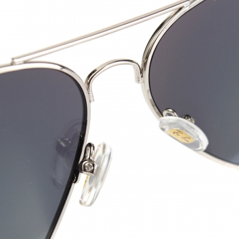 UV400 Men Silver Mirror Pilot Metallrahmen Sonnenbrillen Shades Brillen