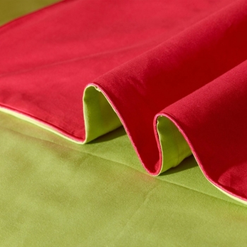 3 oder 4pcs reiner Baumwollziegel hat rote grüne Farbe einfache Bettwäschegarnituren sortiert
