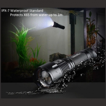 Warsun X65 XM-L T6 3Mods 1200LM Zoomable LED Taschenlampe