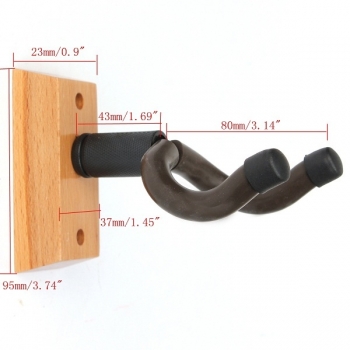 Holzsockel Gitarre Aufhänger Wall Mount Haken Ständer Halter Musikinstrument