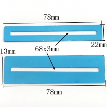 2 Stück bunter Edelstahl Griffbrett Schutz für E Gitarre 