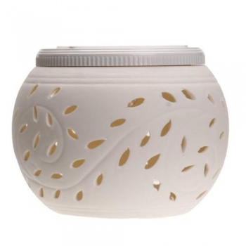 Keramik Farbe ändern LED Solarleuchte Sun Powered Tabelle Garden Round Licht 