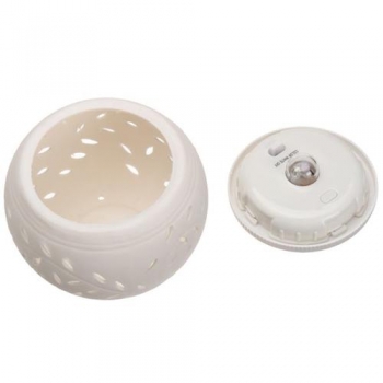 Keramik Farbe ändern LED Solarleuchte Sun Powered Tabelle Garden Round Licht 