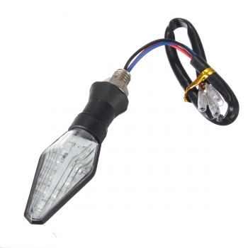 4pcs Motorrad Bernstein & Blue 12 LED s Blinkeranzeigelampe Licht mit Blinkrelais
