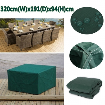 320cmx191x94cm Wasserdicht Garten Outdoor Möbel Staubschutz Tabelle Shelter
