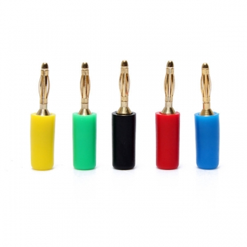5pcs 5 Farben 2mm Bananenstecker Jack für Lautsprecher Verstärker Multimeter Messsonden Anschluss