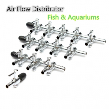 Edelstahl Aquarium Air Flow Distributor 1-4 Möglichkeiten Lever Control Valve