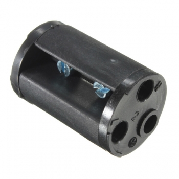 Ip68-Kabelstecker hohler Außenkolbenstecker schwarzer 3 Pol wasserdichter Feuchtigkeitsbeweis