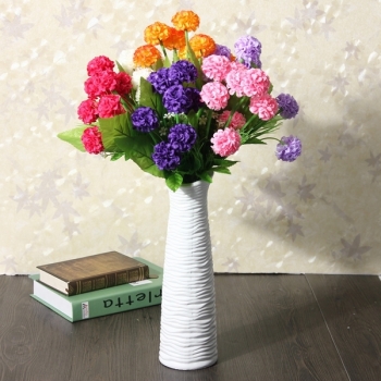 Künstliche Daisy Chrysantheme Seide Blumen Blumenstrauß 8 Heads 7 Farben Hausgarten  