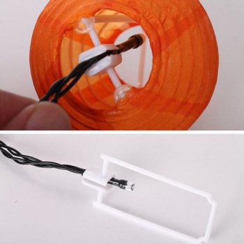 10 LED Solar Power Weiß oder Bunt Chinesische Laterne Garten Schnur Lichter