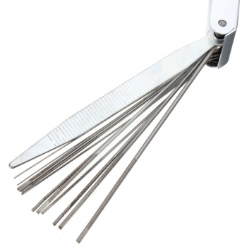 13 In 1 Schweißspitze Reiniger Schneiddüsen Nadelfeile Set Edelstahl Reibahlen