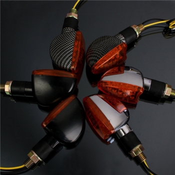 Universal 12V 14 LED Motorrad Blinker Kontrollleuchte Kurzer Stiel