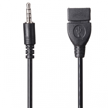 3.5mm Stecker Audio AUX Buchse an USB 2.0 Typ A Buchse OTG Konverter Adapter Kabel