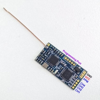 DasMikro Ultra Miniatur PPM Signal Ausgang 8CH Empfänger Kompatibel mit Flysky