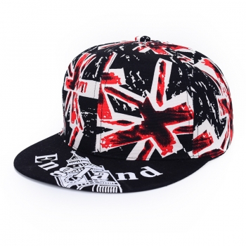 Unisex England UK Flagge Baseball Cap einstellbar Snapback Sonnenschirm Hip-Hop Hut