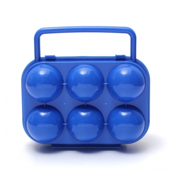 Tragbare Kunststoff 6 Egg Box Case Halterung faltender Aufbewahrungsbehälter Egg Container