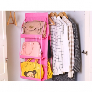 6 Pocket hängend Handtasche Bag Tidy Organisator Speicher Kleiderschrank Kleiderbügel