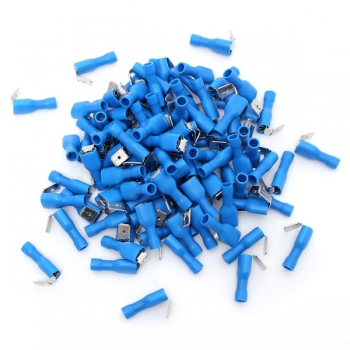 100pcs 16-14AWG Insulated Blau Piggy Back Splice Anschluss Crimp elektrische Anschlüsse
