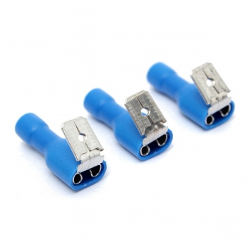 100pcs 16-14AWG Insulated Blau Piggy Back Splice Anschluss Crimp elektrische Anschlüsse