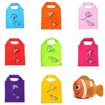 Zufällig gesendet Little Fish fachverwendbare faltende Einkaufstasche Reise Tragetasche 