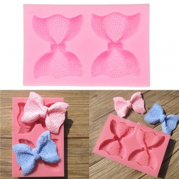 Silikon 3D Bowknot Blumen Fondant Form Kuchen Schokoladen Fondant Gelee Form Form 