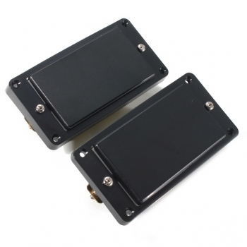 Schwarze Gitarre hat humbucker Erholungssatz für die Gitarre gesiegelt