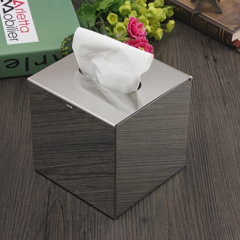 Cube Edelstahl Toilettenpapier Tissue Box Behälter Kasten Papierhalter