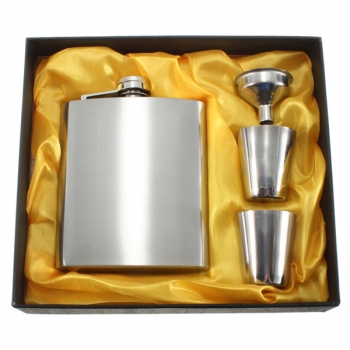 Portable Edelstahl Whiskey Wein Pot Flasche Vodka Flagon Flachmann Geschenk Kasten
