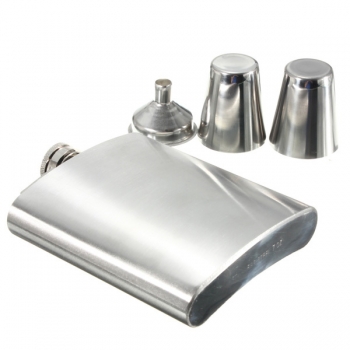 Portable Edelstahl Whiskey Wein Pot Flasche Vodka Flagon Flachmann Geschenk Kasten