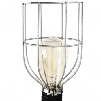Weinlese Industrie Stahl Glühlampe Garde Clamp On Metallanhänger Licht Lampe Cage