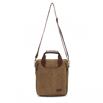 KAUKKO Männer Canvas Messenger Umhängetasche Shoulder Bag Travel Schule Berg Handbag