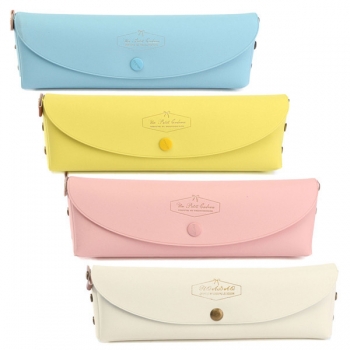 PU Leder Mädchen Bleistift Feder Kasten kosmetischer Beutel Verfassungs Taschen Speicher Halter Beutel