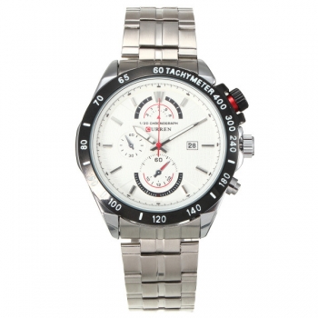 CURREN 8148 Mann Edelstahl Datum Sport analoge Armbanduhr
