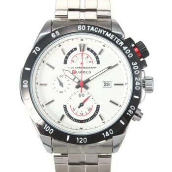 CURREN 8148 Mann Edelstahl Datum Sport analoge Armbanduhr