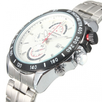 CURREN 8148 Mann Edelstahl Datum Sport analoge Armbanduhr