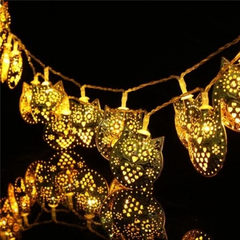 20 LED Warm White Owl Schnur feenhafte Licht Lampen Hochzeits Weihnachtsparty Weihnachtsdekor