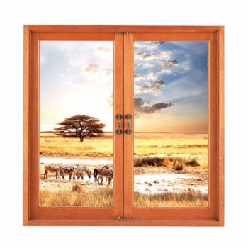 3. Wandabziehbilder 3. künstliche Fensteransicht absetzbare Weidenaufkleber Hauswanddekorgeschenk
