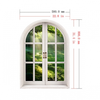 3. Helligkeit von Waldaufklebern künstliche Fensteransicht 3. Wandabziehbilder Hausdekorgeschenk