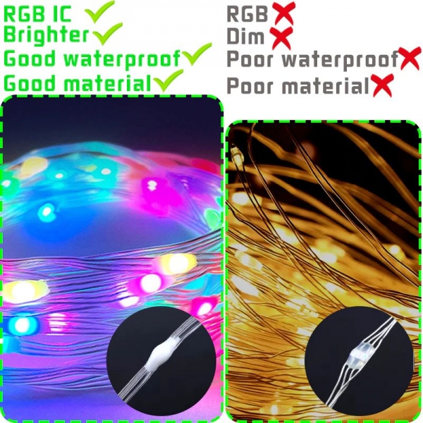 RGB IC Weihnachtsbeleuchtung  Wasserdicht