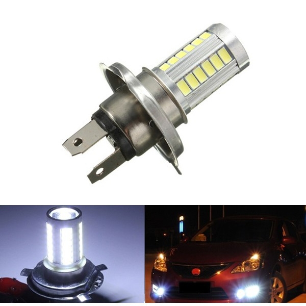 H4 5630 33 LED SMD Super helle Weiß Auto Nebel Licht Scheinwerfer Objektiv Driving Lampen Birne