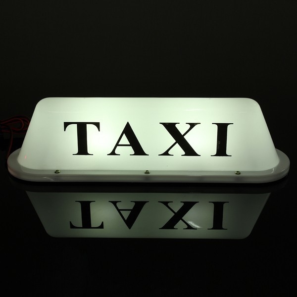Wasserdicht Taxi Magnetfuß Roof Top Car Cab LED Registrieren Licht Lampe