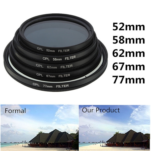 52mm-77mm Phot Digitale Schlank CPL Circular Polfilter Polfilter Objektiv-Filter CPL Polfilter für Canon Nikon Sony
