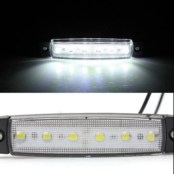 24V 0.5W 6SMD LED Seitenmarkierungsanzeigelampe Lampe für Motorrad Auto Bus LKW Anhänger LKW  