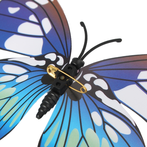 12pcs 3D Blue Butterfly Wand Aufkleber Kunst Abziehbilder Startseite Hochzeit Dekoration